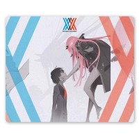 Коврик для мышки прямоугольный Darling in the FranXX - Zero Two и Hiro