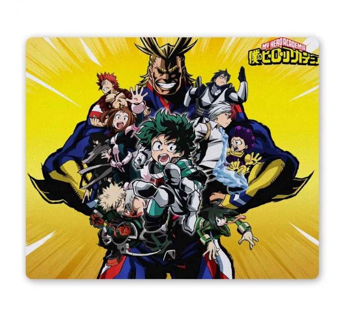 Коврик для мышки прямоугольный Boku no Hero Academia Izuku, Katsuki, Ochako, All, Tsuyu, Minoru, Tenya 