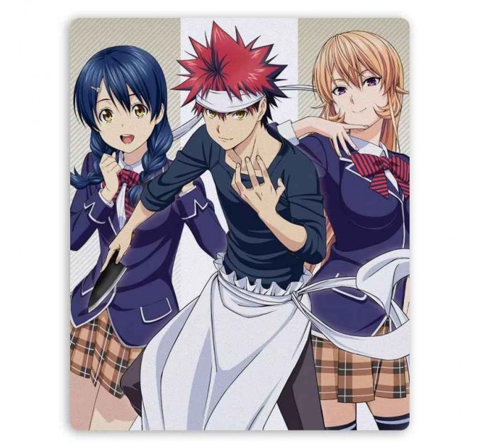 Коврик для мышки прямоугольный Shokugeki no Souma Souma, Erina и Megumi 