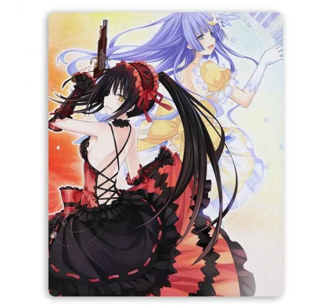 Коврик для мышки прямоугольный Date A Live Miku Izayoi, Kurumi Tokisaki 