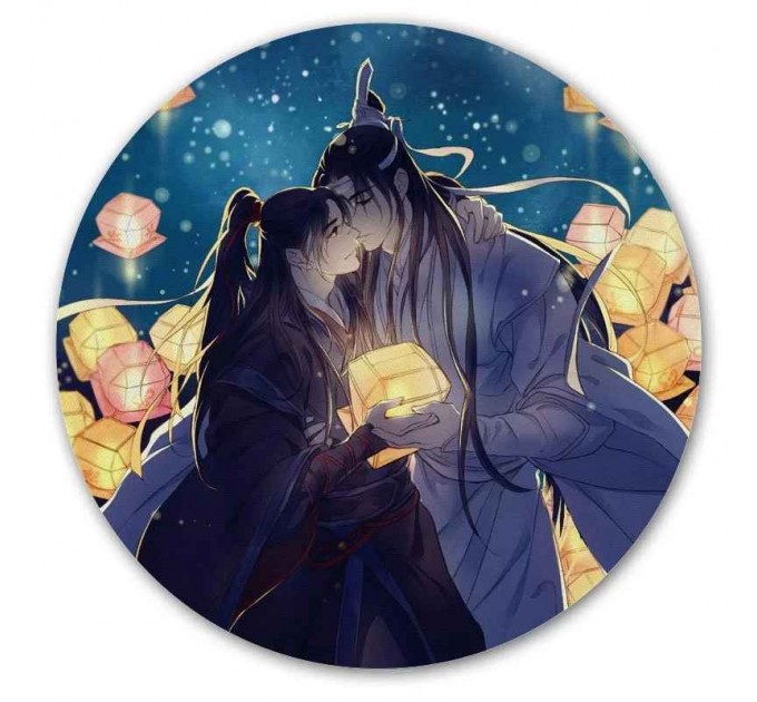 Коврик для мышки круглый The Master of Diabolism - Wangji Lan и Wuxian Wei 