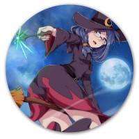 Коврик для мышки круглый Little Witch Academia Ursula Callistis