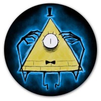 Коврик для мышки круглый Bill Cipher Gravity Falls