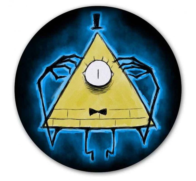 Коврик для мышки круглый Bill Cipher Gravity Falls 