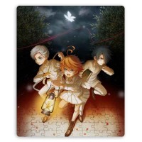 Коврик для мышки прямоугольный The Promised Neverland Emma, Norman и Ray