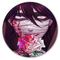 Коврик для мышки круглый Satsuriku no Tenshi - Zack