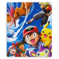 Коврик для мышки прямоугольный Pokemon Ash Ketchum, Pikachu