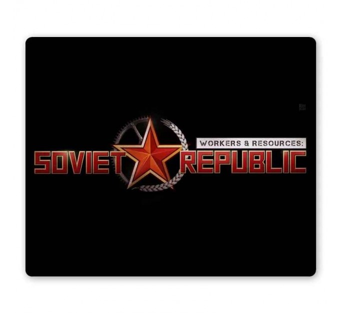 Коврик для мышки прямоугольный Workers & Resources: Soviet Republic Logo 