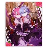 Коврик для мышки прямоугольный Re: Zero - Рам и Рэм