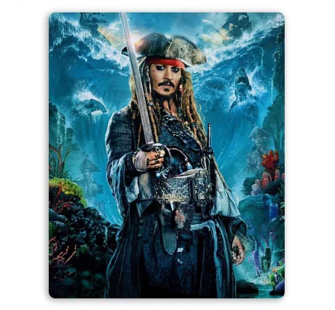 Коврик для мышки прямоугольный Pirates of the Caribbean: Dead Men Tell No Tales Captain Jack Sparrow 