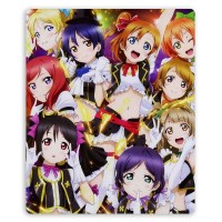 Коврик для мышки прямоугольный с главными персонажами аниме Love Live!