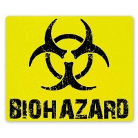 Коврик для мышки прямоугольный Resident Evil : Biohazard logo