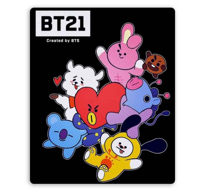 Коврик для мышки прямоугольный BT21 - Mascots 