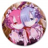 Коврик для мышки круглый Re: Zero - Рам и Рэм 