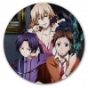 Коврик для мышки круглый Servamp Mahiru Shirota, Misono Alicein, Kuro, Snow Lily 