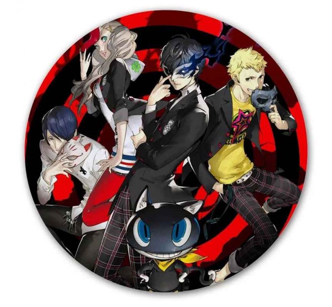 Коврик для мышки круглый Shin Megami Tensei: Persona 5 Group 