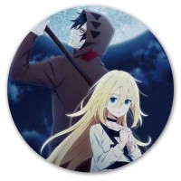 Коврик для мышки круглый Angels of Death - Ray и Zack