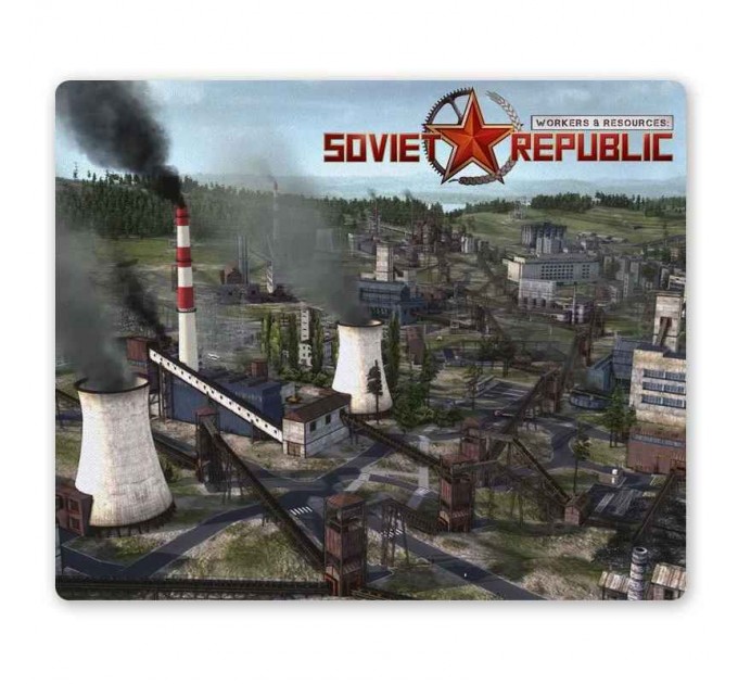 Коврик для мышки прямоугольный Workers & Resources: Soviet Republic - Industrial area 