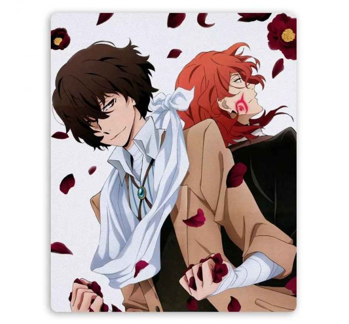 Коврик для мышки прямоугольный Bungou Stray Dogs Osamu Dazai and Chuuya Nakahara 