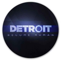 Коврик для мышки круглый Detroit: Become Human Logo