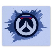 Коврик для мышки прямоугольный Overwatch Russia Logo