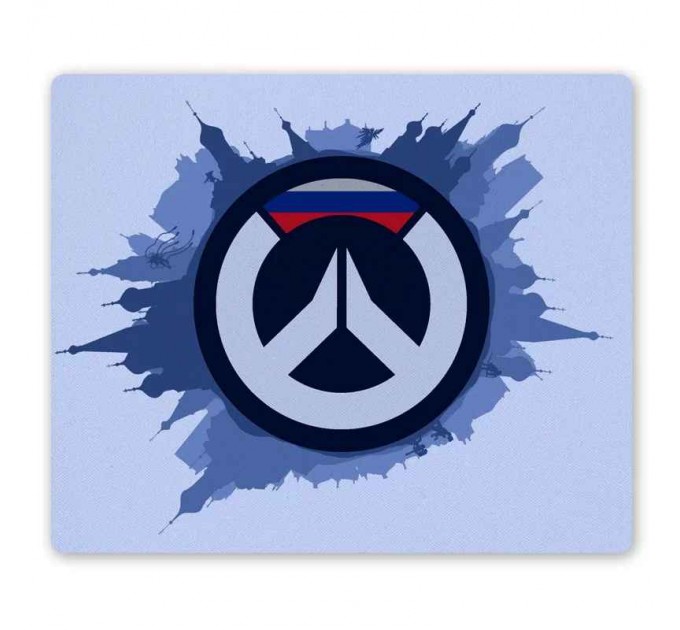 Коврик для мышки прямоугольный Overwatch Russia Logo 