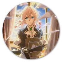 Коврик для мышки круглый Violet Evergarden