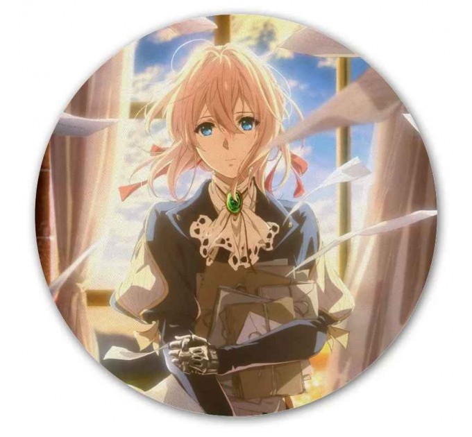 Коврик для мышки круглый Violet Evergarden 