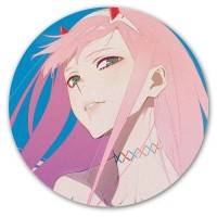 Коврик для мышки круглый Darling in the FranXX - Code: