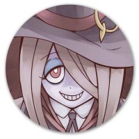 Коврик для мышки круглый Little Witch Academia Sucy Manbavaran