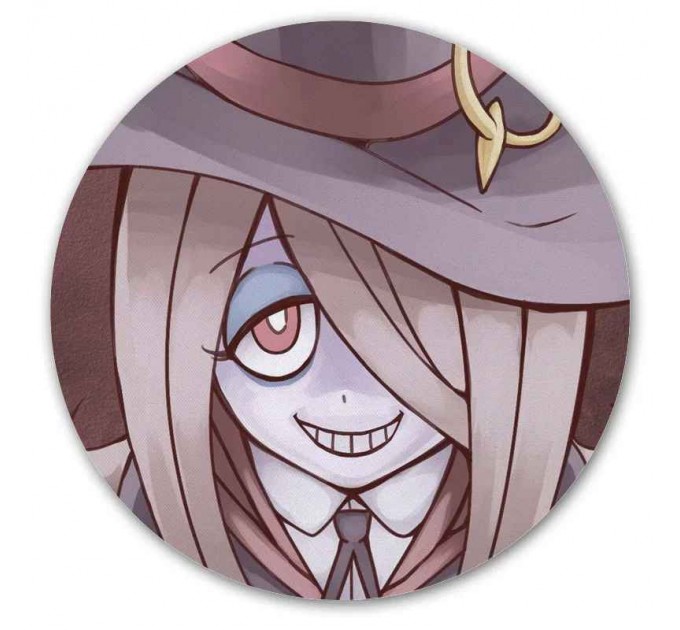 Коврик для мышки круглый Little Witch Academia Sucy Manbavaran 