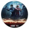 Коврик для мышки круглый Resident Evil 2 Claire и Leon 