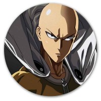 Коврик для мышки круглый One Punch Man - Сайтама