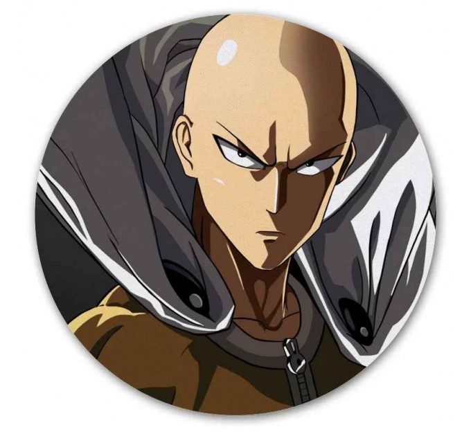 Коврик для мышки круглый One Punch Man - Сайтама 