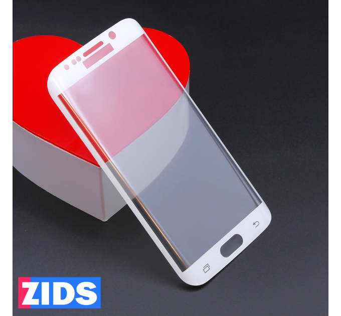 Защитное 3D стекло для Samsung Galaxy S6 Edge белое