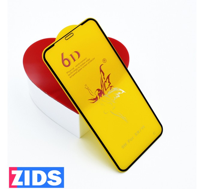 Защитное 3D стекло для iPhone 11 черное
