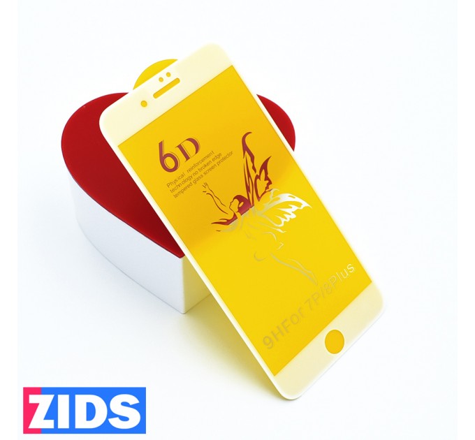 Защитное 3D стекло для iPhone 7 Plus/8 Plus белое