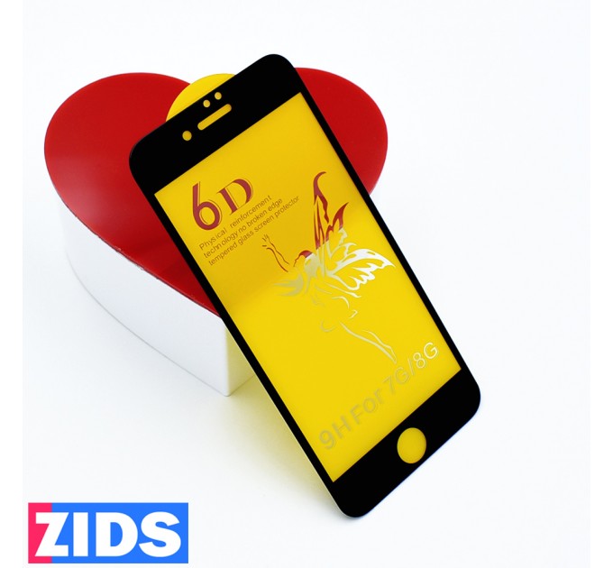 Защитное 3D стекло для iPhone 7/8/SE 2020/SE 2022 черное