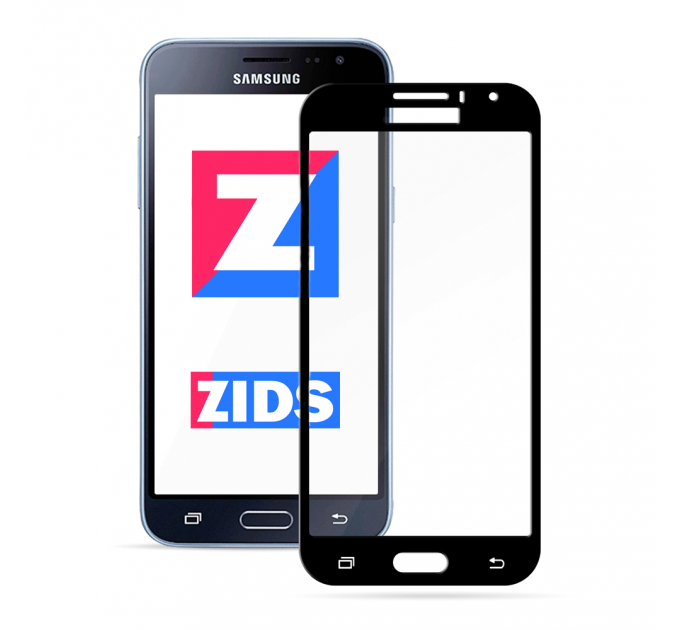 Защитное 3D стекло для Samsung Galaxy J1 2016 черное