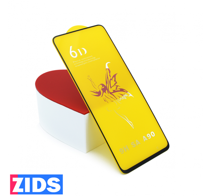 Защитное 3D стекло для Samsung Galaxy A90 черное