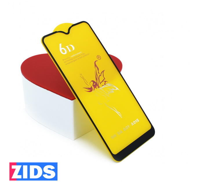 Защитное 3D стекло для Samsung Galaxy A01 черное