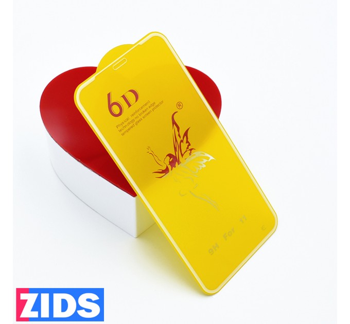 Защитное 3D стекло для iPhone 11 белое