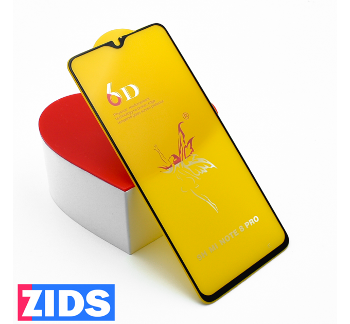 Защитное 3D стекло для Xiaomi Redmi Note 8 Pro черное