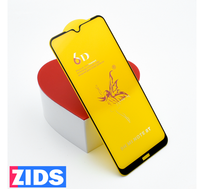 Защитное 3D стекло для Xiaomi Redmi Note 8T черное