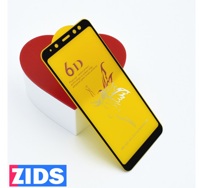 Защитное 3D стекло для Samsung Galaxy A8 2018 черное