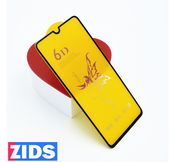 Защитное 3D стекло для Samsung Galaxy A70 черное