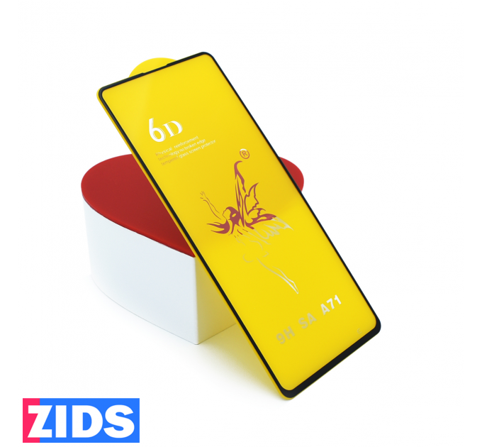 Защитное 3D стекло для Samsung Galaxy A71 черное