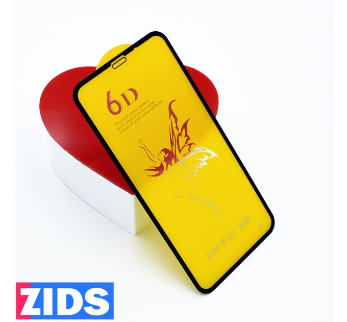 Защитное 3D стекло для iPhone 11/XR черное