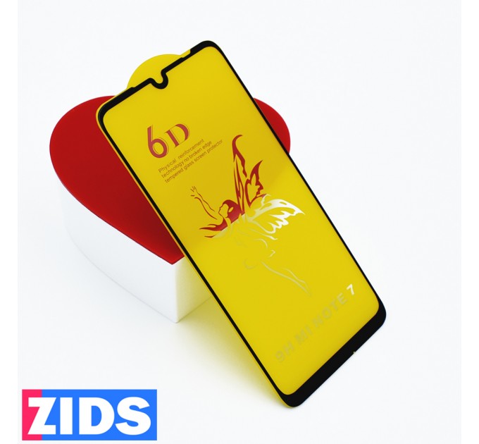 Защитное 3D стекло для Xiaomi Redmi 7 / Note 7 черное