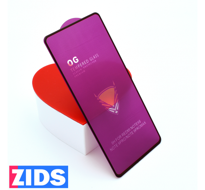Защитное 3D стекло для Xiaomi Redmi Note 9S/9 Pro черное